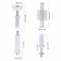 Uxcell Bifold Door Hardware Repair Kit Bi-fold Sliding Closet Replacement Includes Top And Bottom Pivot Guide Wheel For 1inch
