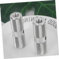 Wakauto 2 Pairs Bicycle Foot Rest Hexagonal Pedal Motorcycle Stunt Pegs Metal Mountain Bike Repair Tool Anti-slip