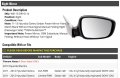 Right Passenger Side Power Mirror Black Without Heat Turn Signal Manual Folding Compatible With 2011 2013 Hyundai Elantra Sedan
