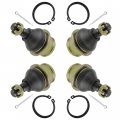 Caltric 4 Front Lower And Upper Ball Joint Compatible With Yamaha 1xd-23579-00-00