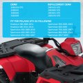 Javik Upgraded Seat Cover Leather Standard For Polaris Sportsman 300 400 450 500 600 700 800 Mv7 Hawkeye 2005-2014 Oem
