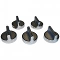 Whirlpool W10698166 Genuine Knob Kit For Gas Ranges Set Of 5 Stainless Steel 