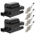 Fits 1999-2004 For Mitsubishi Montero Sport 3 5l V6 1997-20 0l Ignition Coil Packs 2-pins Uf196 Uf197 3 Coils With 6 Iridium