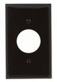 Leviton 80704 1-gang Single 1 406-inch Hole Device Receptacle Wallplate Brown 