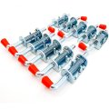 10 Pcs Metal Lock Barrel Bolt Spring Loaded Latch 6 5 Inches Long W Grip Heavy Duty 