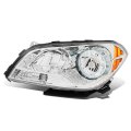 Dna Motoring Oem-hl-0114-l Chrome Housing Factory Style Driver Side Headlight Lamp Replacement For 08-12 Malibu 
