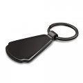 Ipick Image Compatible With Ram 1500 Logo Real Black Carbon Fiber Gunmetal Metal Teardrop Key Chain