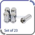 Stancemagic 23pcs Bulge Closed End Lug Nuts 1 2x20 Threads Cone Seat 3 49mm Hex For Jeep Wrangler Tj Jk Cherokee Xj Liberty 