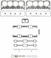 Hs 9966 Pt-2 Engine Cylinder Head Gasket Set For Chevrolet Corvette 1992 To 1996 And Excalibur Limited 1993 