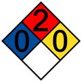 Compliancesigns Vinyl Nfpa 704 Hazmat Diamond Label With 0-2-0-0 Rating 10 X In Multi Color 