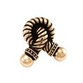 Vicenza Designs K1021 Equestre Rope Knob Small Antique Gold 