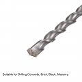 Uxcell Rotary Hammer Drill Bit 9 16-inch 10-inch Significant Depth 13 4-inch Long Carbide Tipped Hollow Square Shank