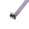 Uxcell Idc Wire Flat Ribbon Cable Fc Fc Connector A-type 10 Pins 2 54mm Pitch 1m Length Gray