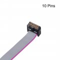 Uxcell Idc Wire Flat Ribbon Cable Fc Fc Connector A-type 10 Pins 2 54mm Pitch 1m Length Gray