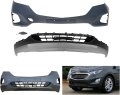 Front Bumper Cover For 2018 2019 2020 Chevy Equinox Upper Lower 