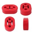 4x Universal Red Heavy Duty Rubber Exhaust Tail Pipe Mount Bracket Hanger Bushing Insulator For 2014 Toyota Yaris Le Hatchback