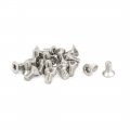 M3x6mm 304 Stainless Steel Flat Head Torx Drive Type Screw Silver Tone 20pcs 