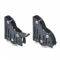 Diyhd Sliding Library Ladder Floor Roller With Brake 2pcs Black 