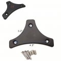 Httmt Mt501-005-bag S-m Motorcycle Flat Black Cushion Backrest W Skull Plate Compatible With 1997-2017 H-d Touring Road King