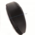 Httmt Mt501-005-bag S-m Motorcycle Flat Black Cushion Backrest W Skull Plate Compatible With 1997-2017 H-d Touring Road King