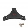 Httmt Mt501-005-bag S-m Motorcycle Flat Black Cushion Backrest W Skull Plate Compatible With 1997-2017 H-d Touring Road King