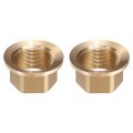 2pcs Faucet Nut Fixed Base Id 1 18 X H 0 91 Copper Fixing Tap Fastener Assembly For Kitchen And Bathroom 