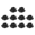 1 4 -20 T-nuts Zinc-plated Carbon Steel 4-pronged Tee Nuts Threaded Inserts For Climbing Holds And Wood Workings Black 50pcs 