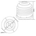 Pack Of 5 Medium Screw E26 E27 To Candelabra E12 Light Socket Adapter Converter E12 