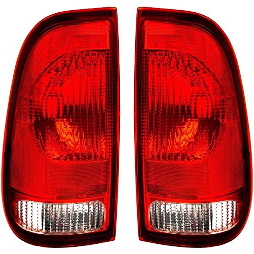 Epic Lighting Amxoe Replacement Left Right Set Tail Lamp Assemblies Compatible For F 150 Ford 97-03 Styleside 04 Heritage 99-07