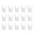 Uxcell 15pcs U-shaped Water Pipe Clamps Ppr Clips U Shaped Clip Fit For 32mm 1 26 Od Pipes 25mm Height White