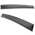 Ikon Motorsports Tape On External Window Visor For 2016-2021 Civic 10th Gen 4dr Sedan Factory Style Polycarbonate Black Sun