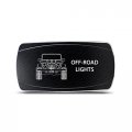 Ch4x4 Rocker Switch Jeep Wrangler Jk Off-road Lights Symbol A Horizontal White Led