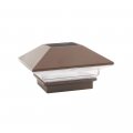 Deckorators Solar Post Cap 2 5 Weathered Brown 