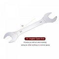 Uxcell Thin Open End Wrench 18mm X 19mm Metric Mirror-chrome Plated High Carbon Steel For Household Maintenance And General