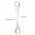 Uxcell Thin Open End Wrench 18mm X 19mm Metric Mirror-chrome Plated High Carbon Steel For Household Maintenance And General