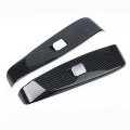 4pcs Black Carbon Fiber Abs Interior Window Lift Switch Button Panel Trim For Toyota Camry 2018 2019 Decoration