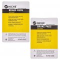 Niche Brake Pad Set For Yamaha Yzf R3 1wd-25805-00-00 Front Organic 2 Pack
