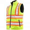 Jorestech High Visibility Reversible Insulated Safety Vest With Ansi Compliant Reflective Two-tone Tape Bodywarmer Medium 