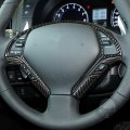 Nvcnx Real Carbon Fiber Steering Wheel Kit Soft Sticker Car Interior Accessories For Infiniti G37 2008-2013 For G35 2007-2008