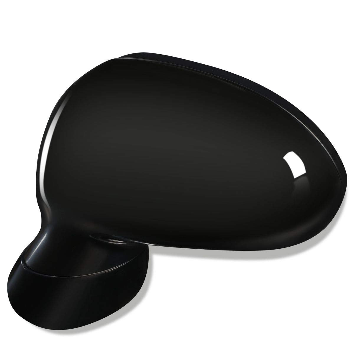 Powered And Heated Driver Left Side View Door Mirror For Mitsubishi Eclipse 06-08 Black Paintable Finish Manual Folding
