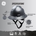 Ge Hard Hat Full Brim Padded Sweatband 4-point Ratchet Suspension Ansi Z89 1-2014 Safety Hats For Men Impact Resistant