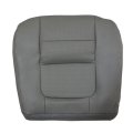 Driver Side Bottom Seat Cover Gray Perforated Ford F250 F350 F450 F550 Lariat 2001 Microfiber Leather Replacement Custom Fit 