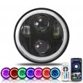 Sunpie 5-3 4 5 75 Inch Rgbw Led Headlight Motorcycle For Sportster Xl883 Xl1200 Dyna Low Rider Wide Glide Super Softail 