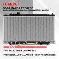 Dpi 1704 Factory Style 1-row Cooling Radiator Compatible With Mazda Protege At Mt 1995-1998 Aluminum Core