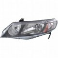Headlight Assembly Driver Side For 2009 2010 2011 Honda Civic Fits Ho2502127 And 33151 Snc A01 Clear Lens Halogen Lamp 