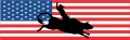 Stickertalk Usa Flag Cowboy Vinyl Sticker 10 Inches By 3