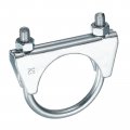 Uxcell Muffler U-bolt Clamps For 52mm 2-1 16 Diameter Exhaust Tail Pipe 1pcs U Clamp Saddle Type