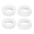 4pcs Rubber Grommets 1-3 4 45mm Drill Hole 8 35mm Id Top Hat Grommet White Silicone Plug Gasket For Wiring Automotive 