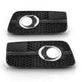 Front Fog Light Cover Grill For Audi Q5 8r 2009 2012 With S Line Pkg Black And Chrome Fits 8r0807681e 8r0807682e 8r0807681f 