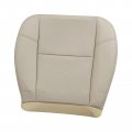 Secosautoparts Driver Side Foam Cushion Or Passenger Bottom Perforated Leather Seat Cover Light Tan Compatible With Cadillac